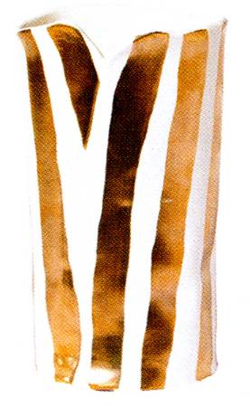 Scattered Gold Matte 11" Vase