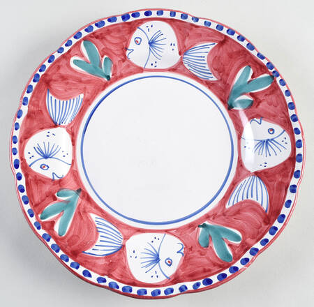Pesce Red Service Plate (Charger)