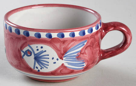 Pesce Red Flat Cup