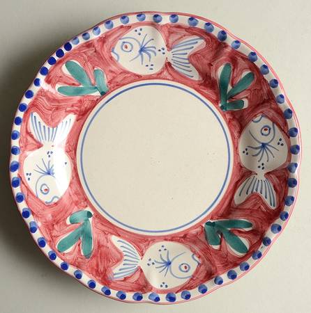 Pesce Red Salad Plate