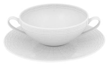 Mar Flat Cream Soup Bowl & Saucer Set