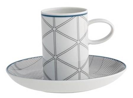 Orquestra Flat Demitasse Cup & Saucer Set
