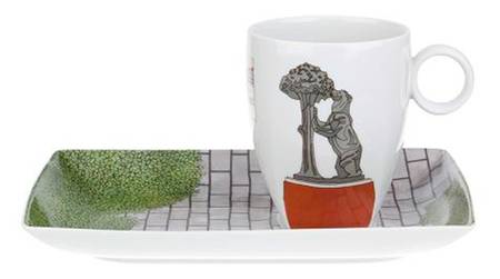 Alma de Madrid Rectangular Snack Tray & Mug Set