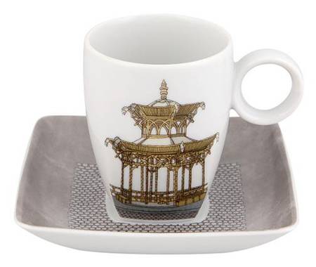 Alma Rio Janeiro Flat Demitasse Cup & Saucer Set