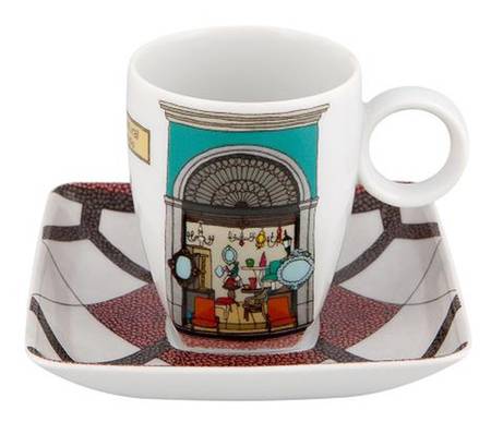 Alma Rio Janeiro Flat Demitasse Cup & Saucer Set
