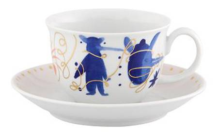 Folkifunki Flat Cup & Saucer Set