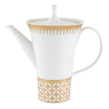 Gold Exotic Coffee Pot & Lid