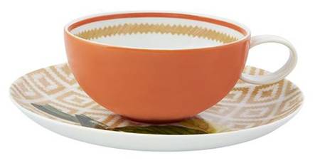 Olhar O Brasil Flat Cup & Saucer Set
