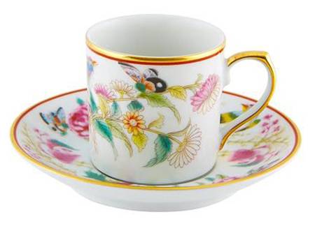 Paco Real Flat Demitasse Cup & Saucer Set