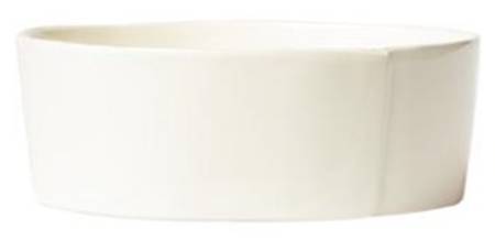 Lastra Linen (Light Cream-Off White Glaze) 10" Round Serving Bowl