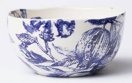 Melagrana Blu 9" Round Serving Bowl