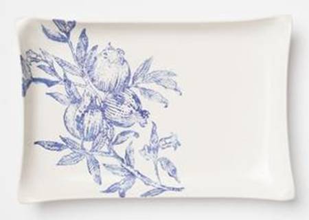 Melagrana Blu 16" Rectangular Serving Platter
