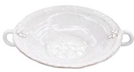 Bellezza Stone 15" Round Handled Bowl