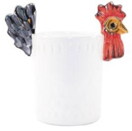 Fortunata Rooster Figural Utensil Holder