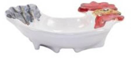 Fortunata Rooster Figural Dip Bowl
