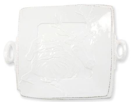 Lastra Winterland 13" Square Handled Platter