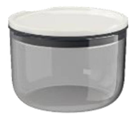To Go and To Stay Round Large Glassware Box & Lid