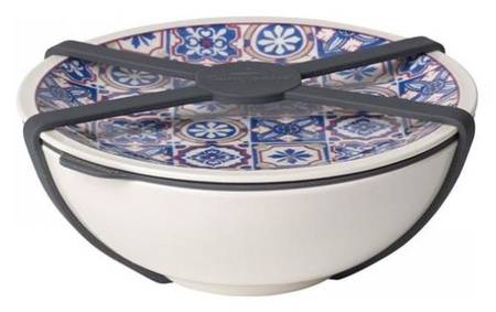 Indigo Caro Medium Travel Bowl & Lid with Silicone Strap