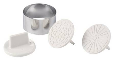 Clever Baking Metal Cookie Cutter - Set of 3 with Cookie Press