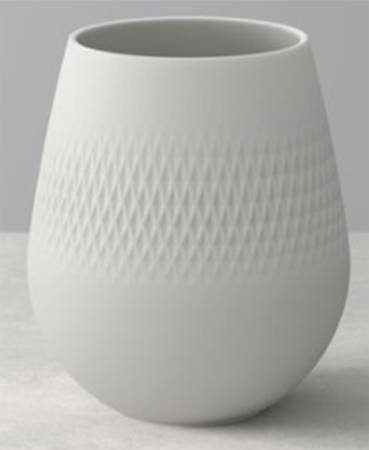 Collier Blanc 5" Vase