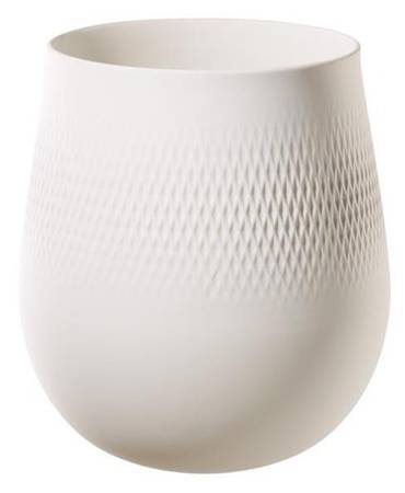 Collier Blanc 8" Vase