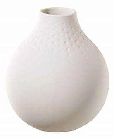 Collier Blanc 4" Vase
