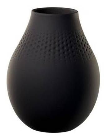 Collier Noir 6" Vase