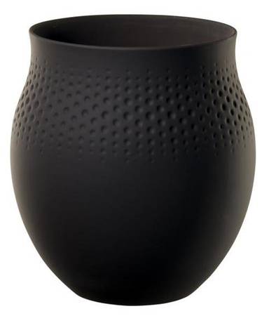 Collier Noir 6" Vase
