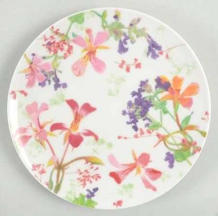 Flower Meadow Salad/Dessert Plate