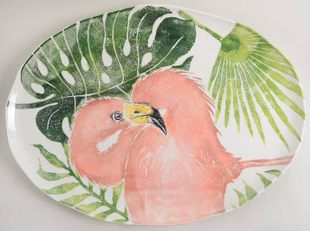 Into the Jungle 21" Oval Serving Platter