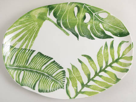 Into the Jungle 17" Oval Serving Platter
