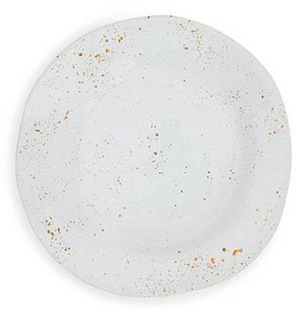 Gold Splatter Salad Plate