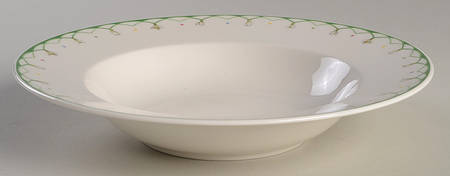 Colorful Spring Large Rim Soup Bowl