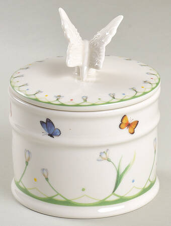 Colorful Spring Small Covered Jar & Lid