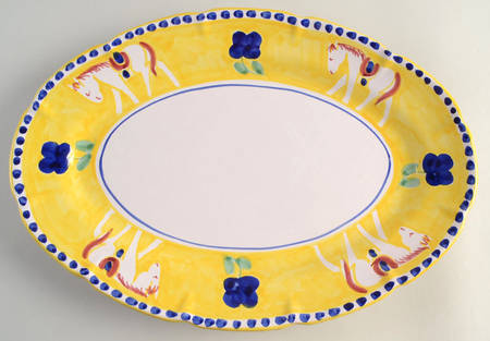 Campagna Cavallo Horse 16" Oval Serving Platter