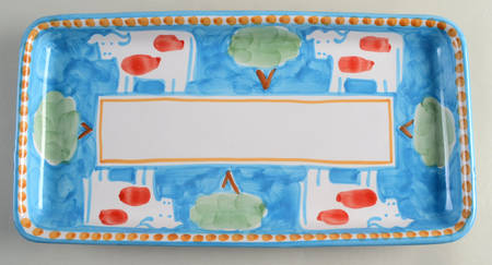 Campagna Mucca Cow 15" Rectangular Serving Platter