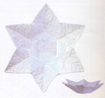 Incanto Stone-Winterland 15" Star Shaped Bowl