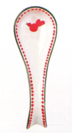 Uccello Rosso Spoon Rest/Holder (Holds 1 Spoon)