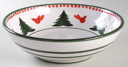 Uccello Rosso 10" Round Serving Bowl