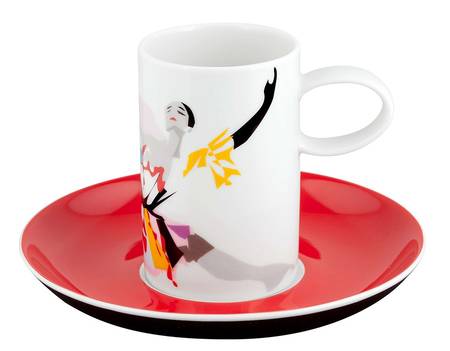Tchaikovsky Flat Cup & Saucer Set