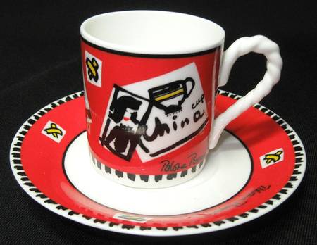 A Day in the Life Espresso Cup and Saucer Set