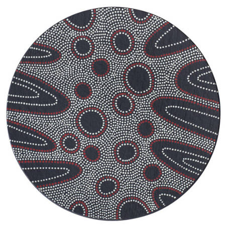 Manufacture Rock Desert Art 12" Round Buffet Plate