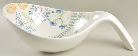 Flow Couture Large Handled Salad Serving Bowl