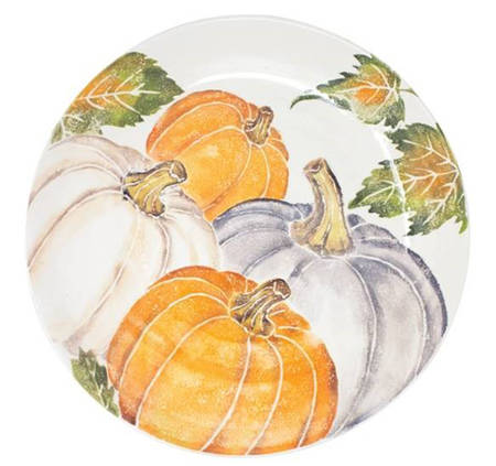 Pumpkins 15" Round Serving Bowl
