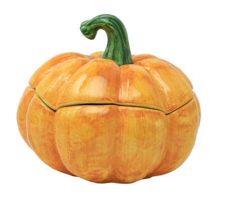 Pumpkins Figural Pumpkin Bowl & Lid