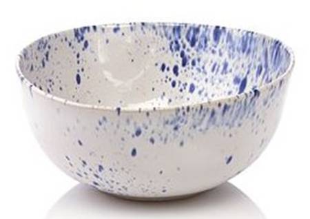 Aurora Ocean Splatter 10" Round Serving Bowl