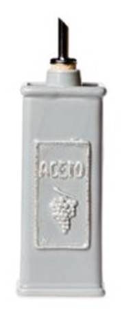 Lastra Light Gray Vinegar Cruet and Stopper