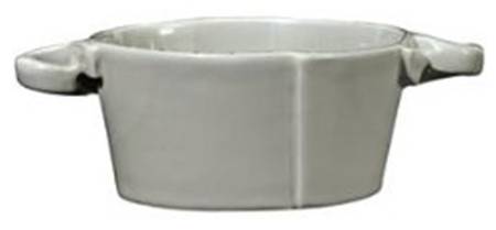 Lastra Light Gray 5" Round Handled Bowl
