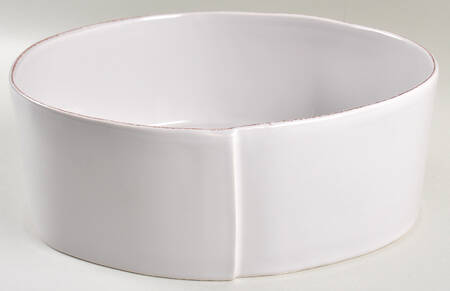 Lastra Light Gray Large Serving Bowl by Vietri (Italy)