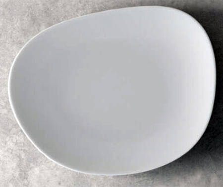 Organic White Salad Plate